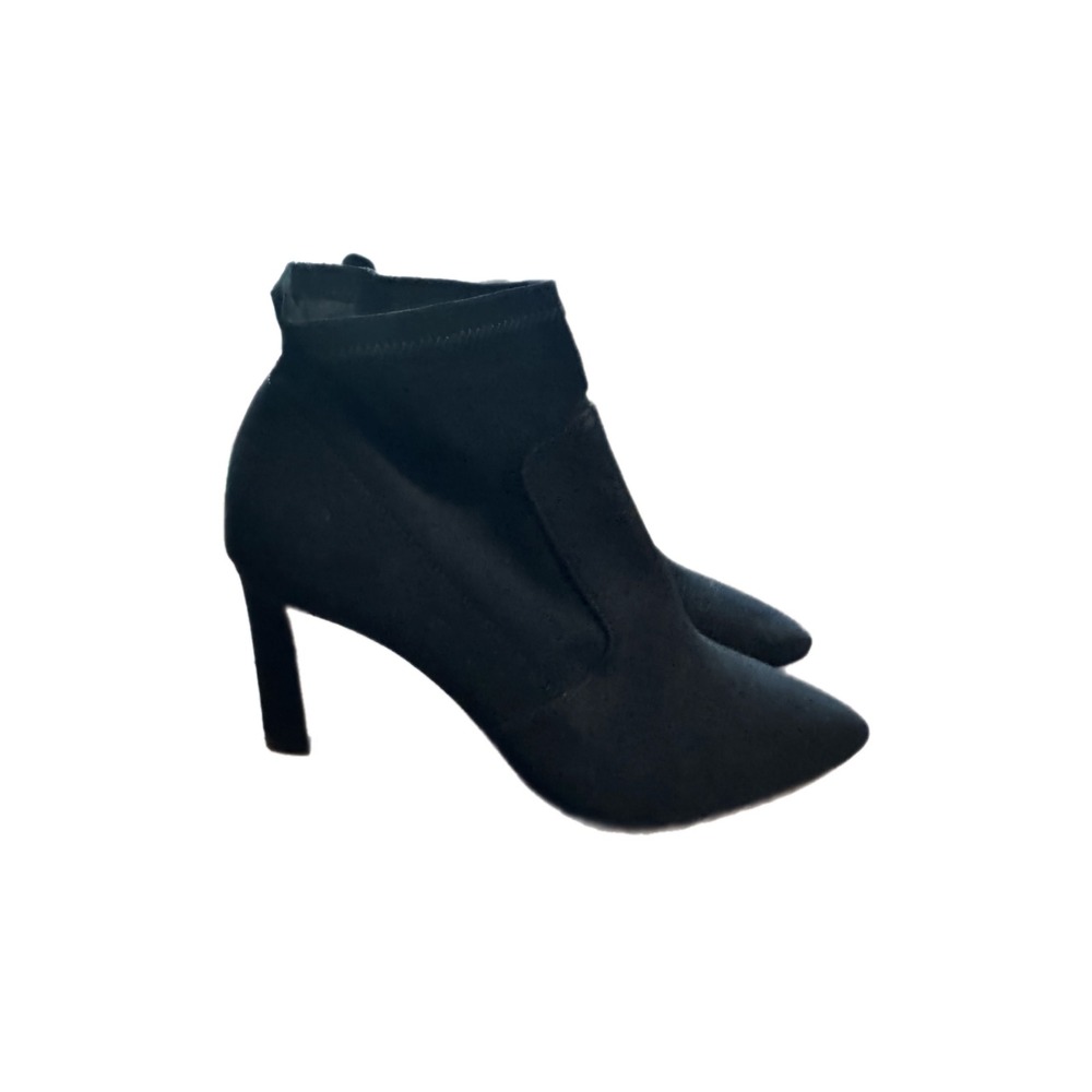 Antonio Melani Ankle Boots Womens 9.5M Black Excellent Pointed Toe Sock Bootie